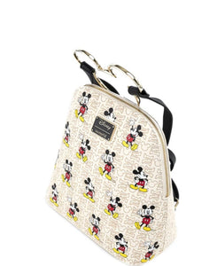 Loungefly Disney Mickey Mouse Hardware All Over Print Backpack side