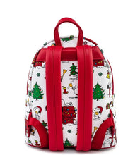 Load image into Gallery viewer, Loungefly Peanuts Holiday AOP Mini Backpack