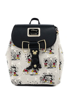 Loungefly Disney Minnie Mouse Bow Hardware All Over Print Backpack front