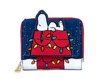 Load image into Gallery viewer, Loungefly Peanuts Holiday Snoopy House Wallet front