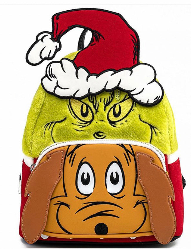 Loungefly Dr. Seuss Grinch and Max Mini Backpack