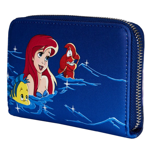 Loungefly Disney The Little Mermaid Ariel Fireworks Zip Around Wallet