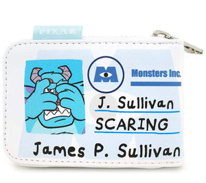 Loungefly Pixar Monster Inc. Mike & Sully Accordian Cardholder Back