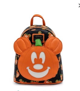 Loungefly Disney Mick-O-Lantern Mini Backpack (Glow in the Dark)