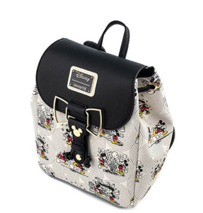 Loungefly Disney Minnie Mouse Bow Hardware All Over Print Backpack side