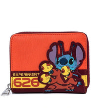 Load image into Gallery viewer, Loungefly Lilo and Stitch Experiment 626 Zip Around Wallet Front