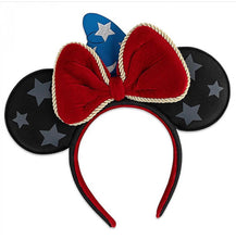 Load image into Gallery viewer, Loungefly Disney Sorcererer Mickey Ears and Handband Front
