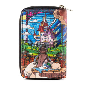 Loungefly Disney Beauty And The Beast Belle Castle Zip Around Wallet