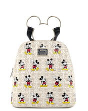 Load image into Gallery viewer, Loungefly Disney Mickey Mouse Hardware All Over Print Backpack front