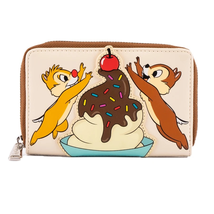 Loungefly Disney Chip And Dale Sweet Treats Zip Around Wallet
