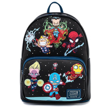 Load image into Gallery viewer, Loungefly Marvel Skottie Young Chibi Group Mini Backpack