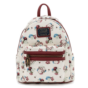 Loungefly Marvel Spiderman Floral Mini Backpack