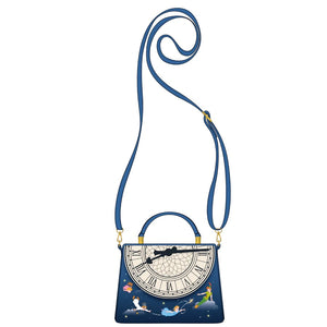 Loungefly Disney Peter Pan Glow Clock Cross Body Bag