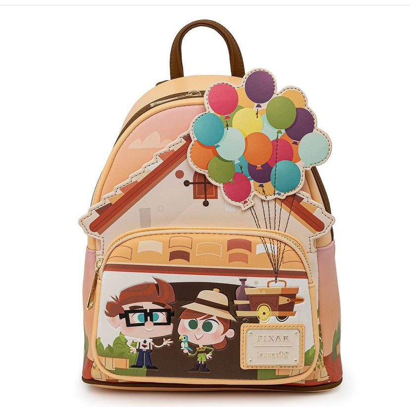 Loungefly Pixar Up Working Buddies Mini Backpack – The Line  display picture 3