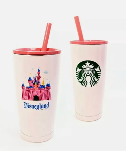 Disney Parks Disneyland Starbucks Pink Castle Tumbler