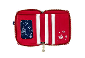 Loungefly Peanuts Holiday Snoopy House Wallet inside