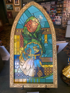 Disney Parks Beauty And The Beast Stained Glass Window Frame