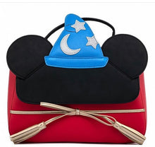 Load image into Gallery viewer, Loungefly Disney Sorcererer Mickey Cosplay Crossbody Front