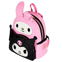 Load image into Gallery viewer, Loungefly Sanrio My Melody Kuromi Double Pocket Mini Backpack