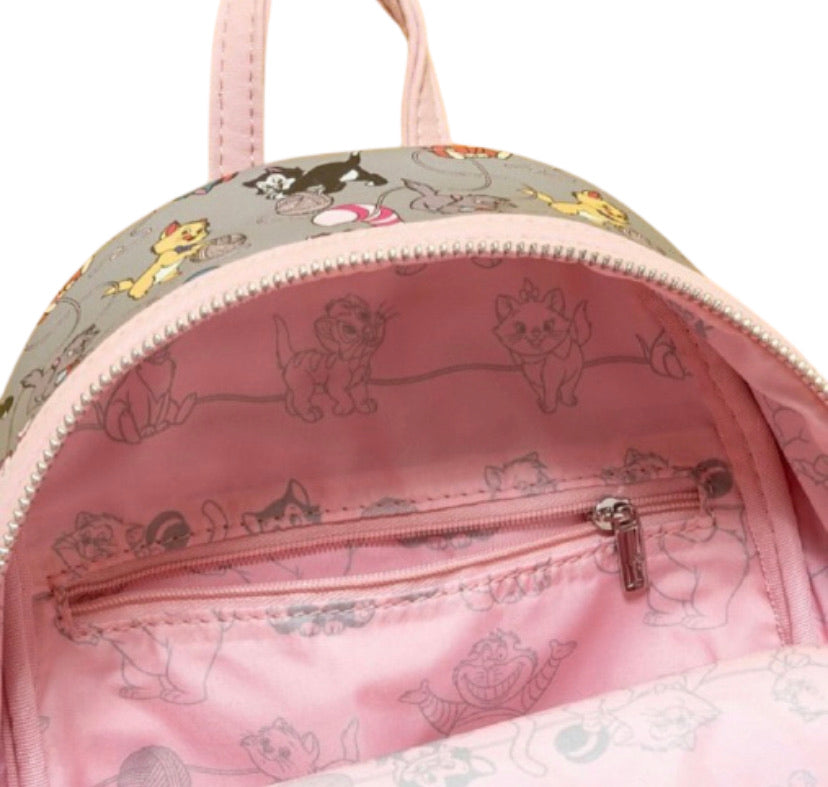 Loungefly x Disney Cats Mini Backpack Handbag All-Over Print