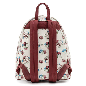 Loungefly Marvel Spiderman Floral Mini Backpack