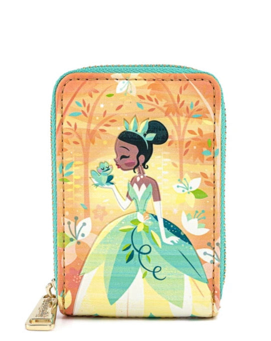 Loungefly Disney Princess and the Frog Tiana Accordion Wallet Front