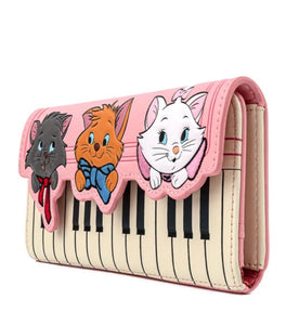 Loungefly Disney Aristocats Piano Kitties Trifold Wallet Side