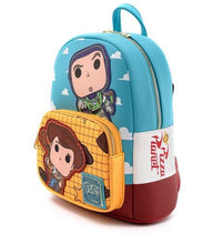 Load image into Gallery viewer, Loungefly Pop! Disney Pixar Toy Story Buzz and Woody Mini Backpack Side