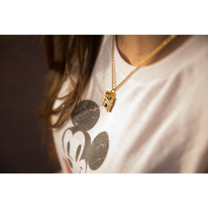 Disney Couture Kingdom Gold-Plated Cinderella Magic Castle Necklace