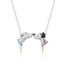 Load image into Gallery viewer, Disney Couture Kingdom 101 Dalmatians Perdita &amp; Pongo Kissing Dogs Necklace