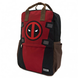 Loungefly Marvel Deadpool Cosplay Square Nylon Backpack Side