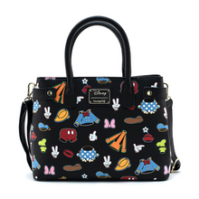 Load image into Gallery viewer, Loungefly Disney Sensational 6 Outfits AOP Crossbody Bag