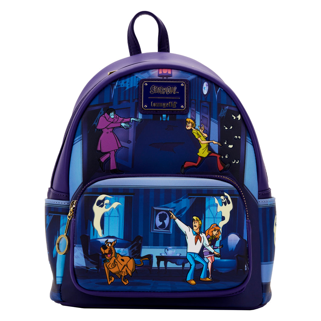 Loungefly Scooby Doo Monsters Chase Glow In The Dark Mini Backpack