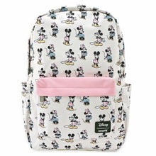 Load image into Gallery viewer, Loungefly X Disney Minnie Mickey AOP Nylon Backpack
