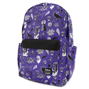 Loungefly Disney Villian Icons AOP Nylon Backpack