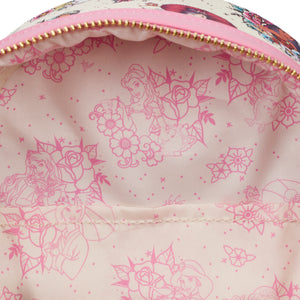 Loungefly Disney Princess Tattoo AOP Mini Backpack