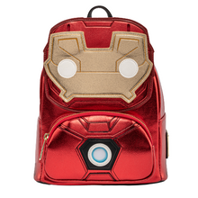 Load image into Gallery viewer, Pop! By Loungefly Marvel Iron Man Light-Up Mini Backpack (Light Up &amp; Glow in the Dark)