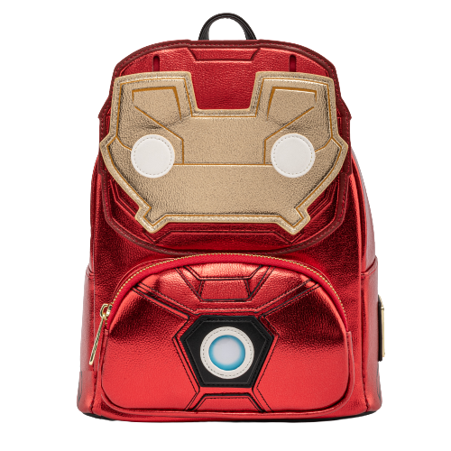 Pop! By Loungefly Marvel Iron Man Light-Up Mini Backpack (Light Up & Glow in the Dark)