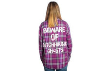 Load image into Gallery viewer, Cakeworthy Disney The Haunted Mansion Hitchhiking Ghosts Flannel Shirt