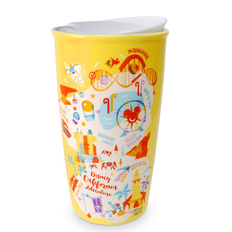 Disney California Adventure Starbucks Ceramic Travel Tumbler 12oz